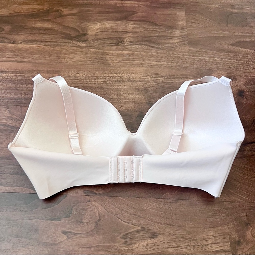 Pure Beauty By Rene Rofe Bra Pale Pink Padded & Adjustable Straps Sz 36DD NWOT - Picture 3 of 5